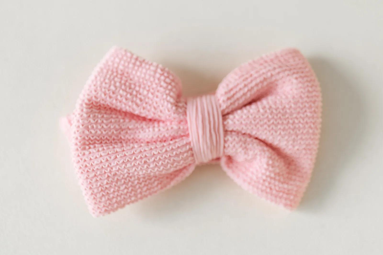 Crinkle Headband & Bow — Soft Pink  collection