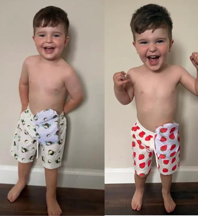 Little Loui kitted out for his first Holiday