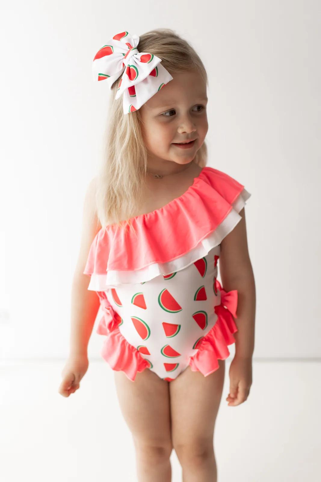 Watermelon Off-Shoulder One-Piece