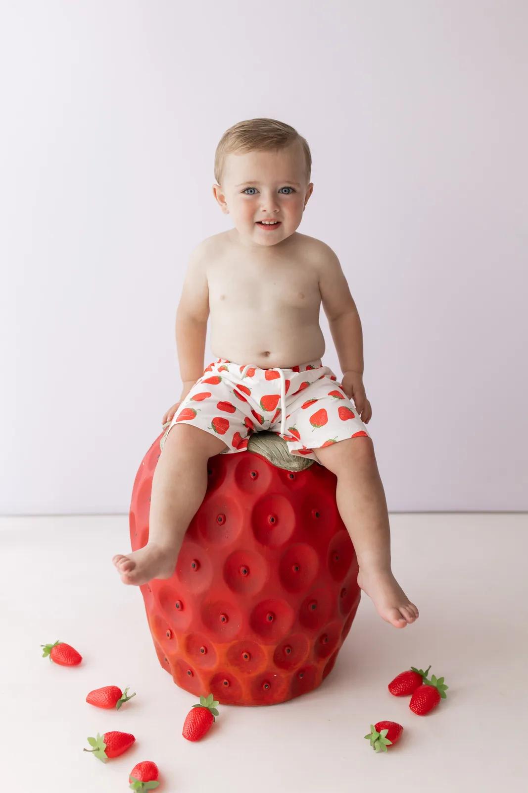 Strawberry Swim Shorts