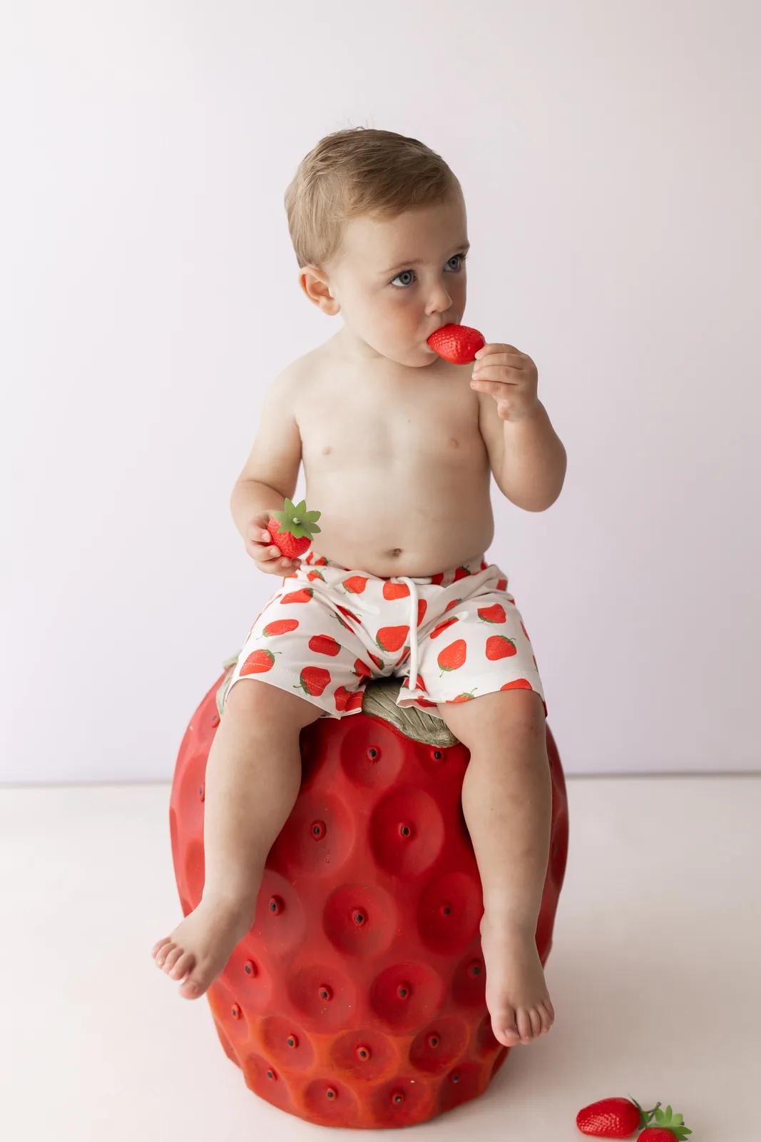 Strawberry Swim Shorts