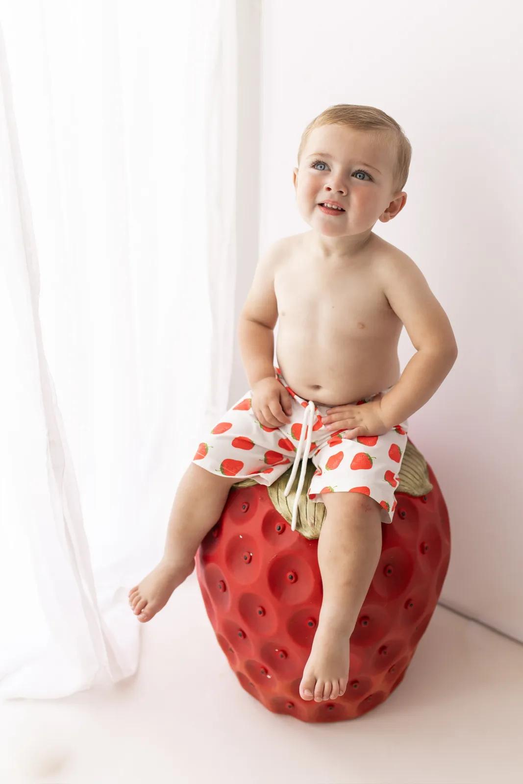 Strawberry Swim Shorts
